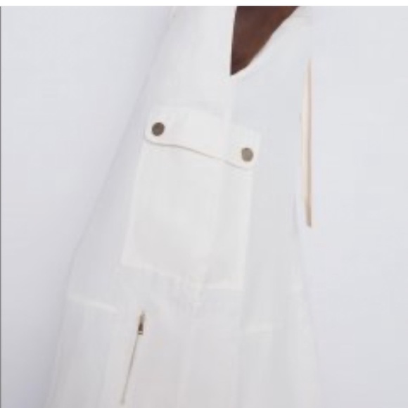 Zara High Waist Wide Leg Cargo Pants - Picture 3 of 13